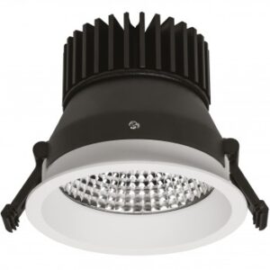 CONTI 125 Iebūv. gaismeklis balts LED 21W 3000K 3000Lm 48* D125 IP44 CRI90 ( CON1.71234.01.930 ) SP