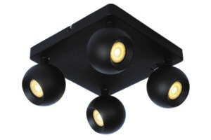 09932/04/30 FAVORI Griestu gaismeklis melns 4x5W GU10 LUCIDE