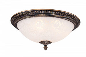 C908-CL-03-R (CL908-03-R) Plafons bronza/balts stikls 3x40W E27 D28 Maytoni