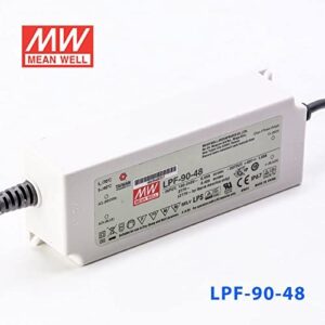 Led barošanas bloks 48V DC 90W 1.88A IP67 LPF-90-48 161x61x36mm Mean Well