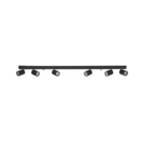 6611 EYE SPOT BLACK Griestu gaismeklis melns/hroms 6x35W GU10 NW